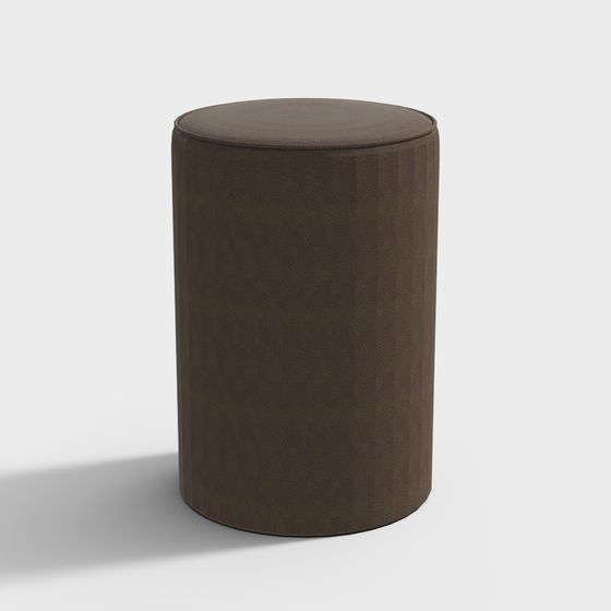Stylish Round Stool 3D model for Modern Spaces