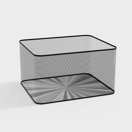 Minimalist Mesh Storage Basket 3D model