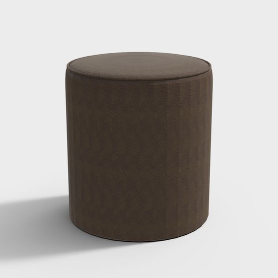 Elegant Round Stool 3D model for Modern Interiors