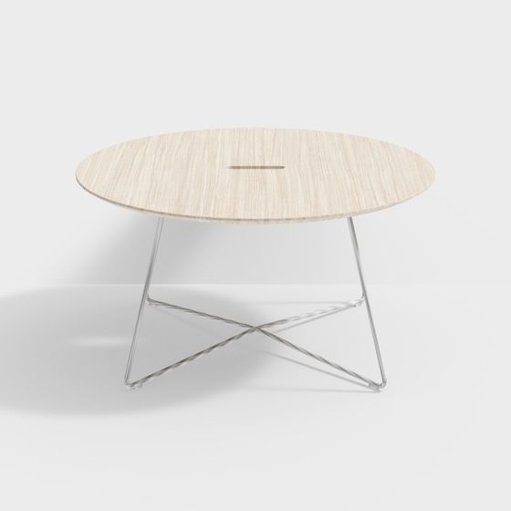 Low Poly Round Table 3D model Design