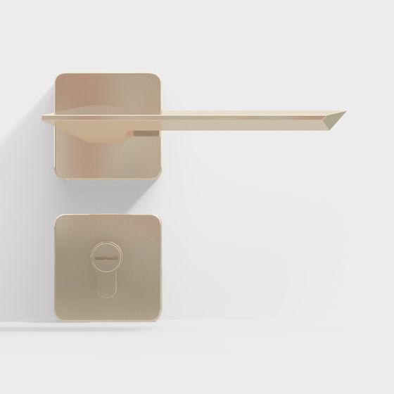 Stylish Wall-Mounted Metal Hook 3D Model for Modern Spaces