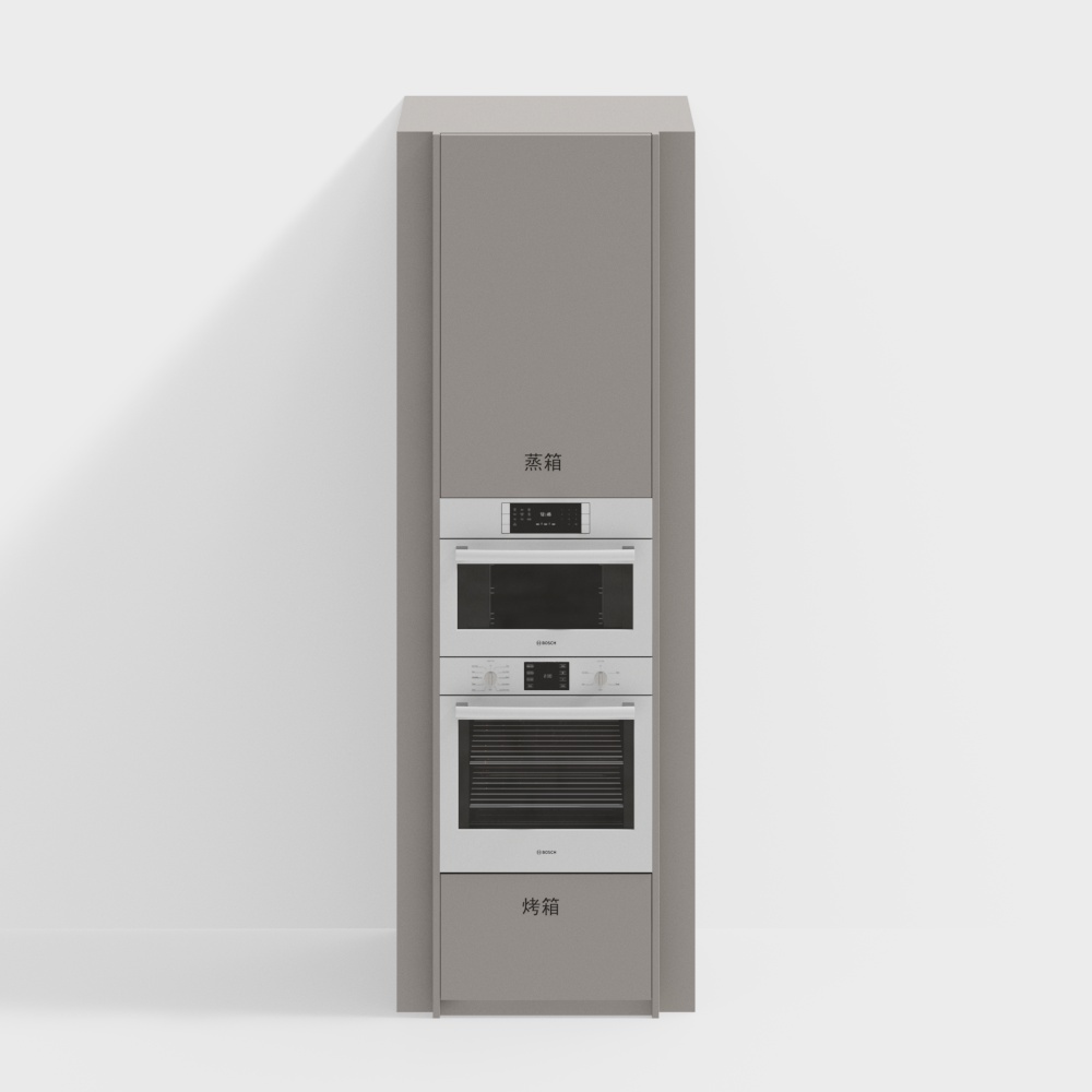 Modern built in steam box oven combination