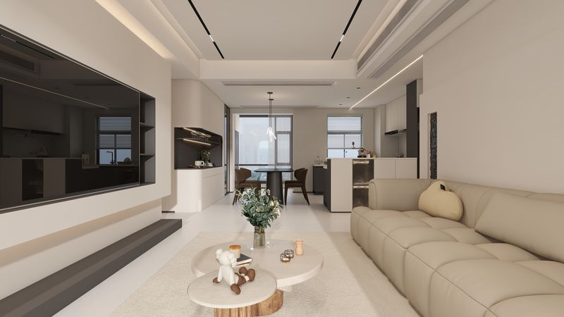 Modern Minimalist Living Space Design