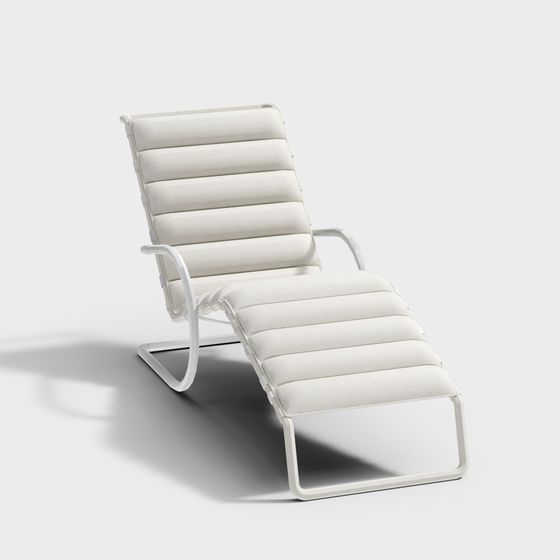 Beach Lounge Chair 3D Model for Modern Design