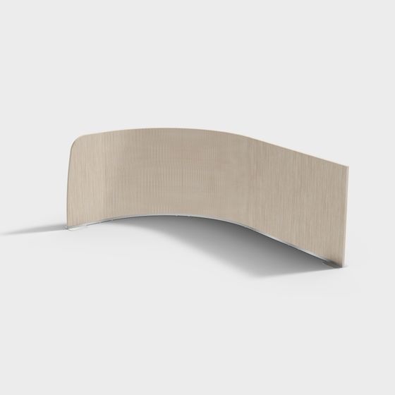 Unique Curved Low-Poly 3D Model Design