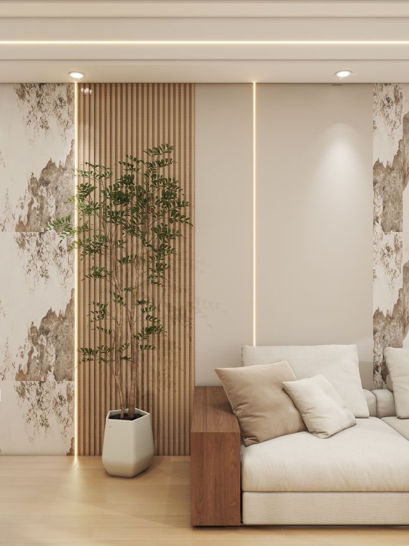 Modern Living Room Design: Warm and Sophisticated