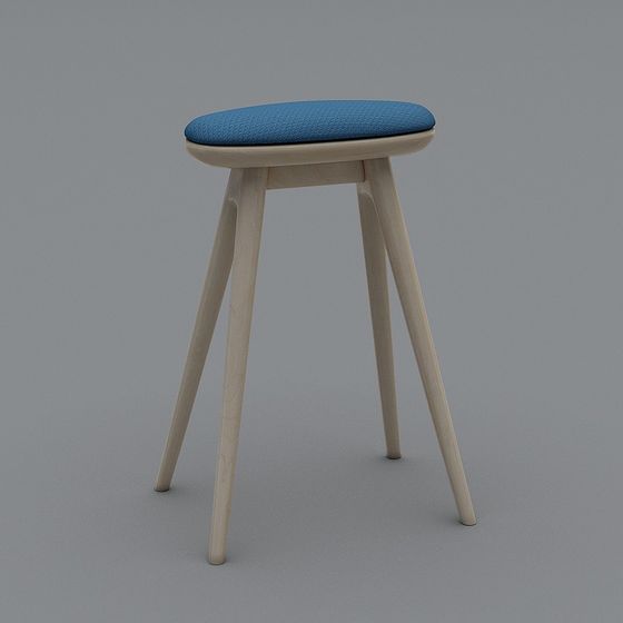 Nordic Style Bar Stool 3D model