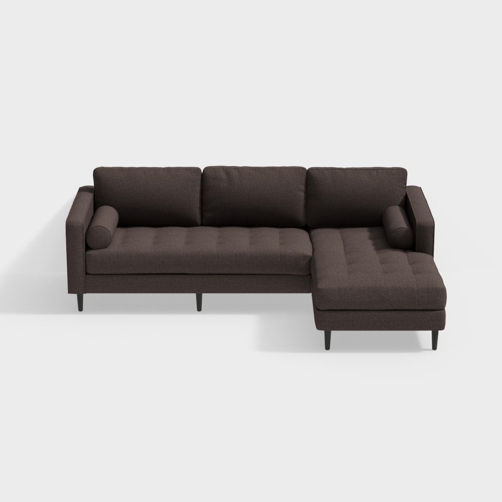 Sofa góc Bru Archer - vải Bỉ 83983 [Người đề xuất 44-Beaver]