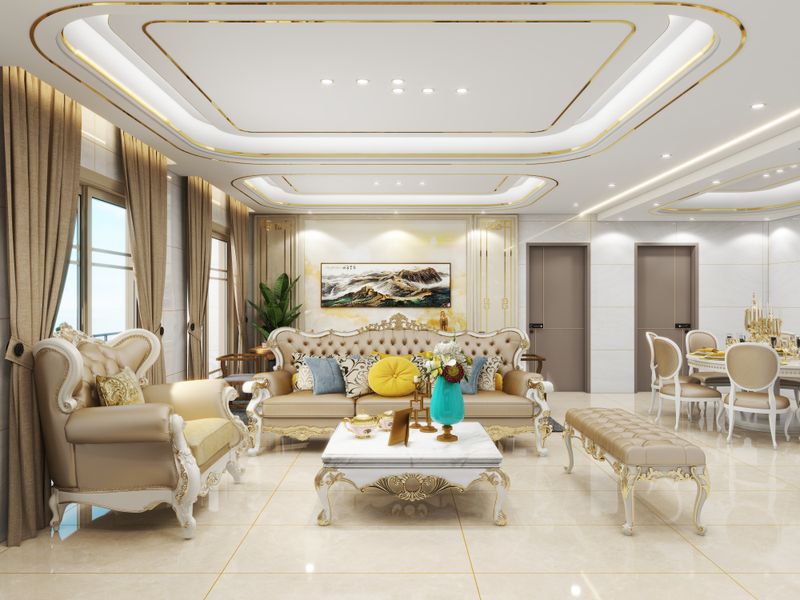 Elegant Living Room Design with Luxurious Touches