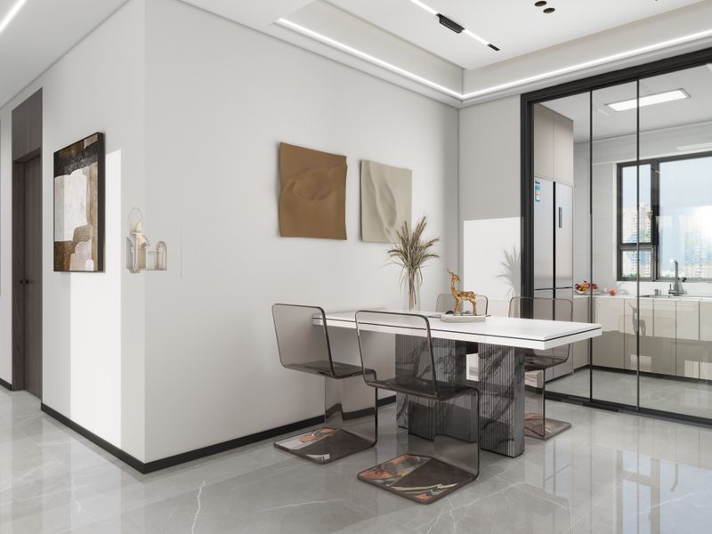 Modern Minimalist Dining Room with Elegance