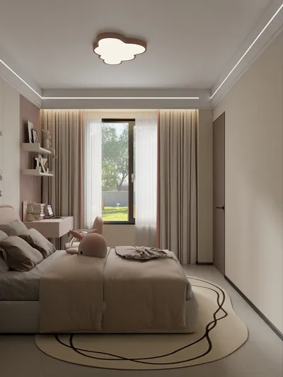 Cozy and Playful Children's Bedroom Design