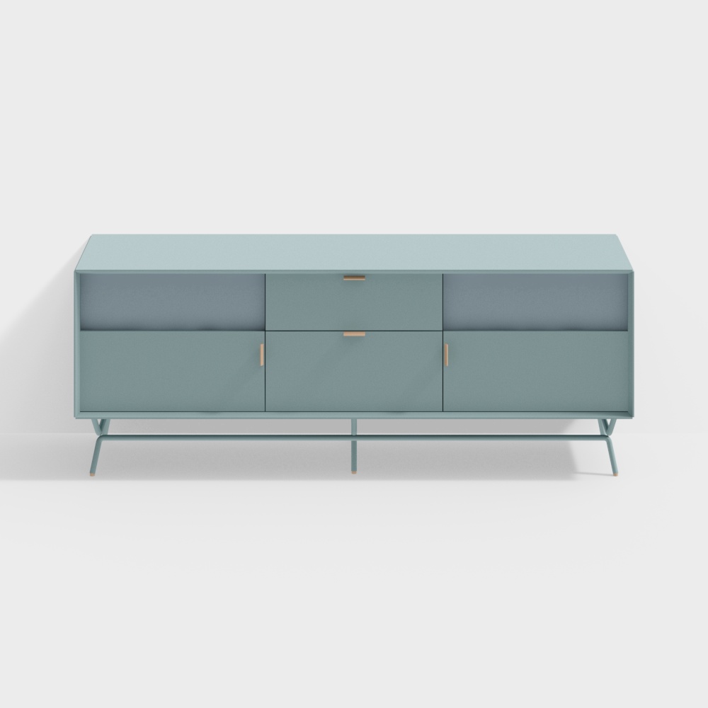 Consola Dang de 2 puertas y 2 cajones de BluDot