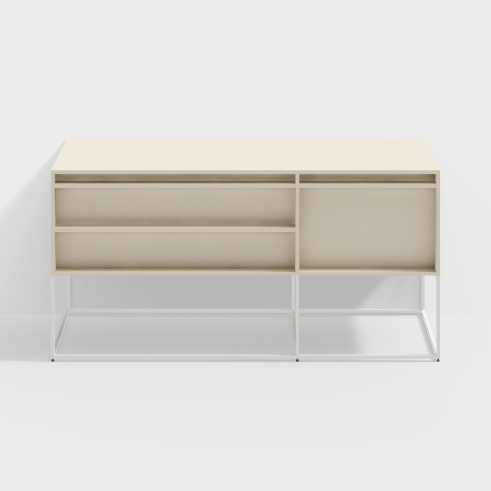 Gabinete de almacenamiento BluDot Rule 1 puerta 2 cajones