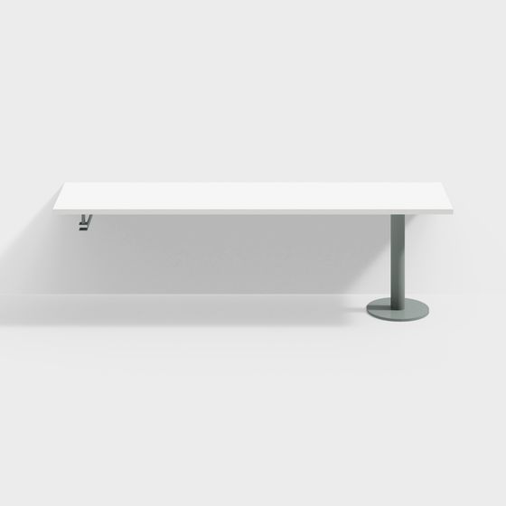 Minimal Urban Bench 3D model for Creative Projects