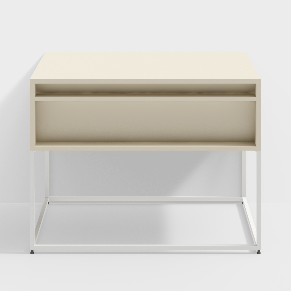 Mesita de noche de regla de gabinete de almacenamiento de BluDot