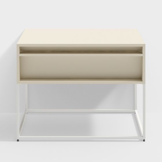 Mesita de noche de regla de gabinete de almacenamiento de BluDot