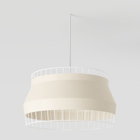 Stylish Low-Poly Chandelier 3D model