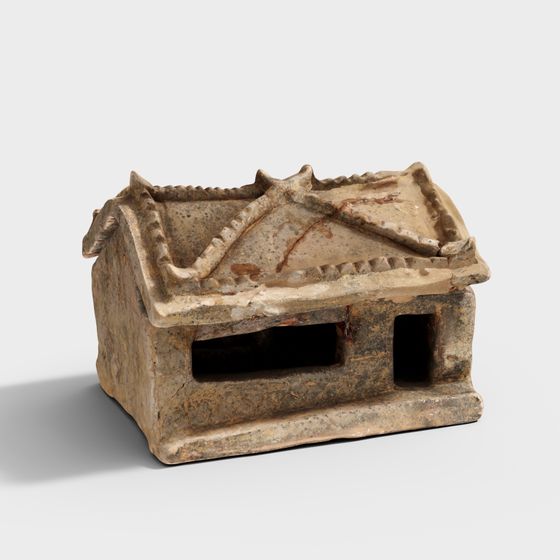 Low Poly Oriental-Inspired Architectural 3D Model