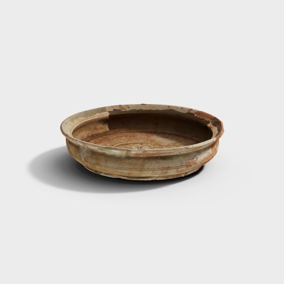 Ancient Ceramic Plate 3D Model