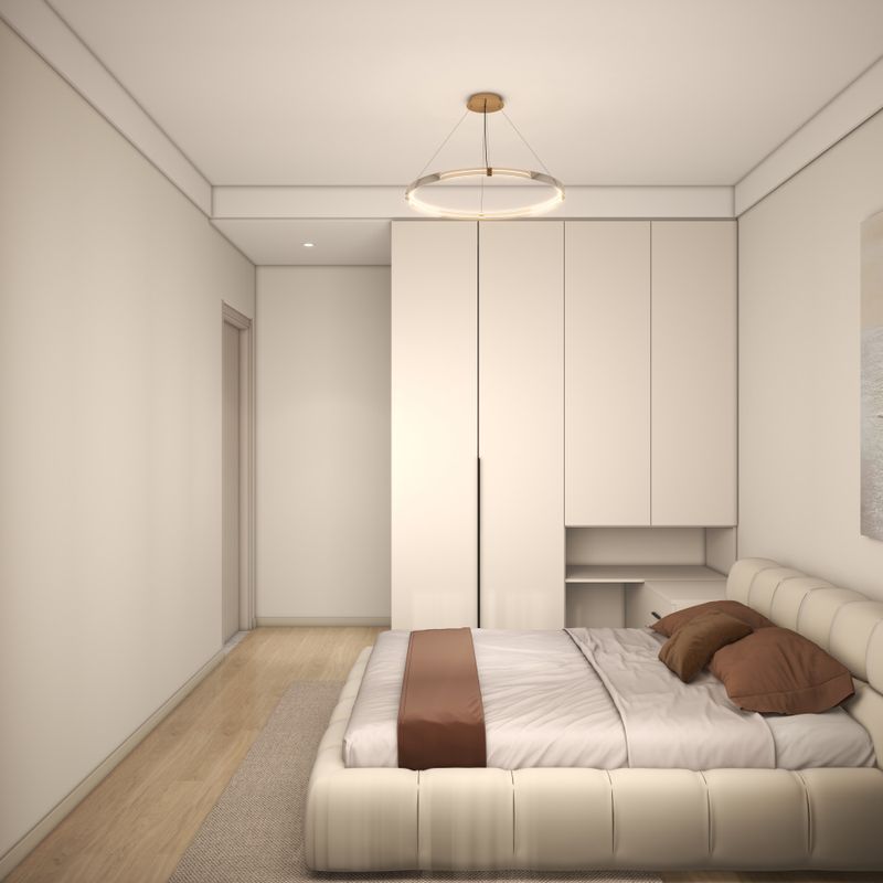 Creamy Scandinavian Bedroom Design Ideas