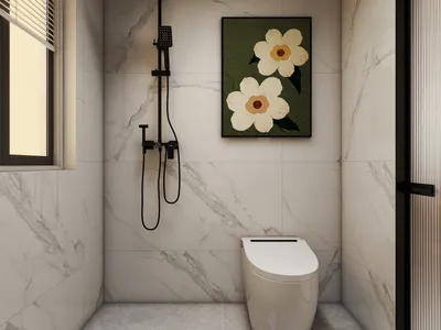 Modern Minimalist Bathroom with Elegant Touches