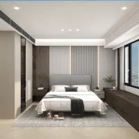 Modern Bedroom Design with City Views
