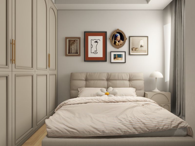 Creamy Scandinavian Bedroom Design Ideas