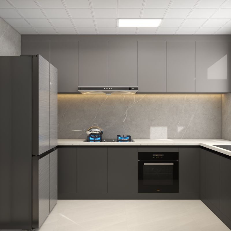 Modern Gray & White Kitchen Design Ideas