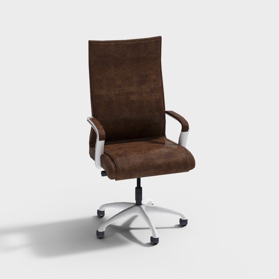 Elegant Low-Poly Office Chair 3D model