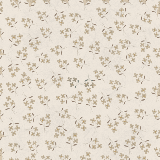 Floral Cloth 220 in Beige