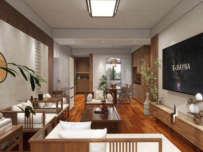 Modern Zen Living Room Design