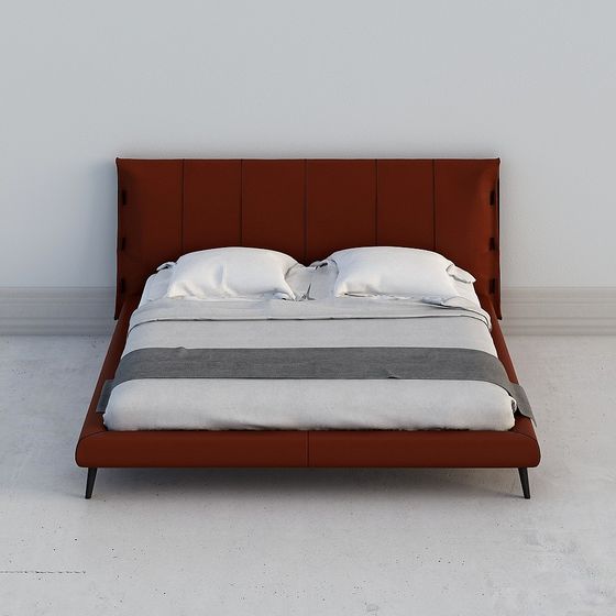 Stylish 3D Bed Frame Model for Modern Living