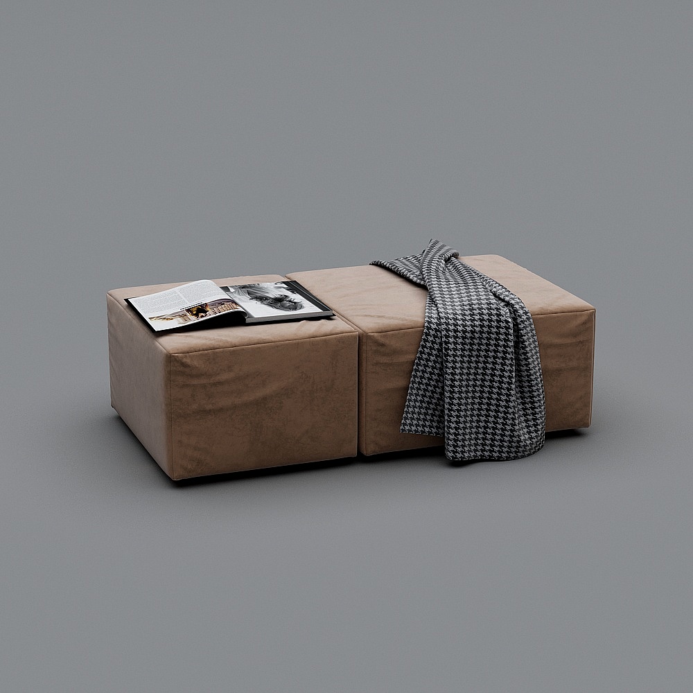 Urban Comfort Ottoman 3D model