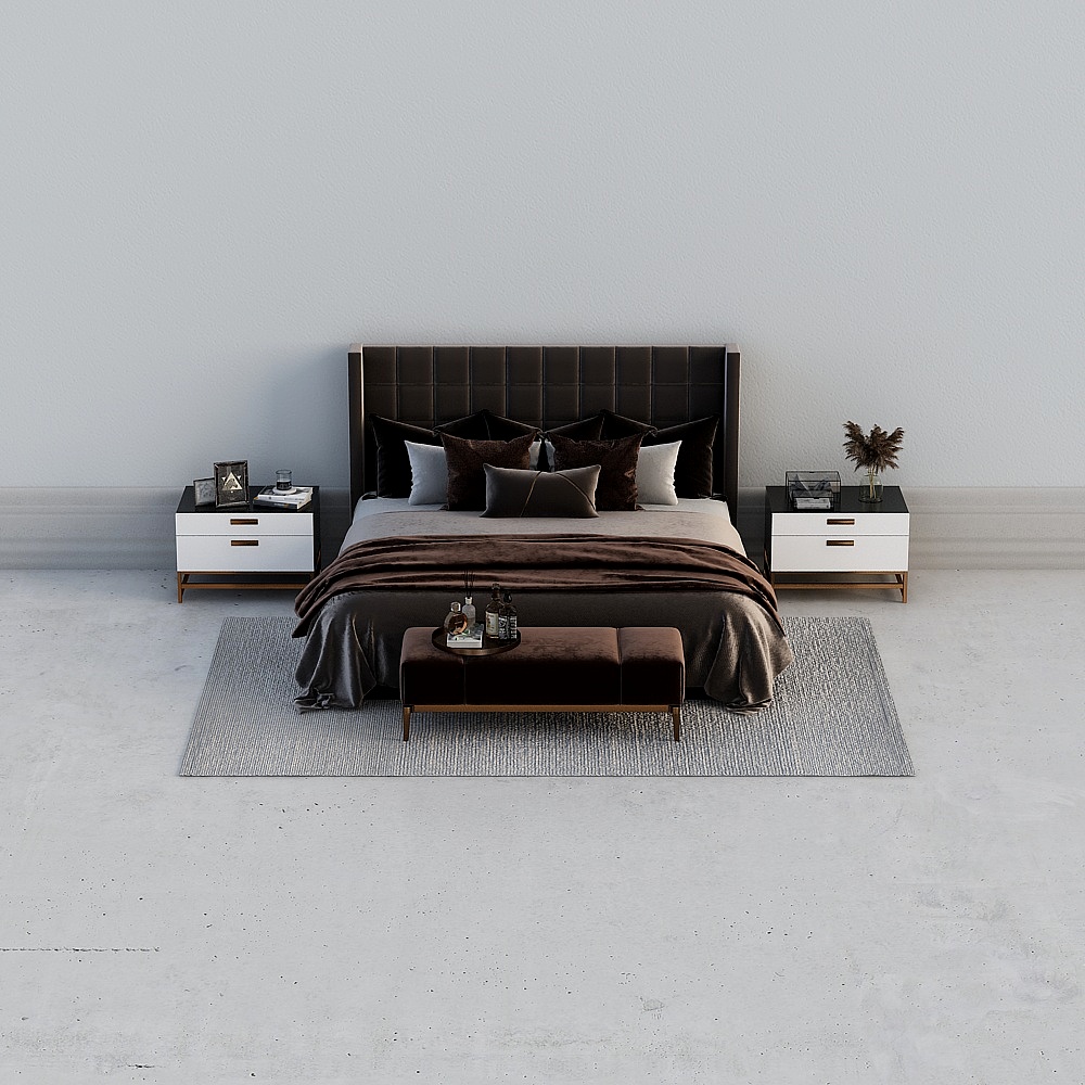 モダンベッドの組み合わせ