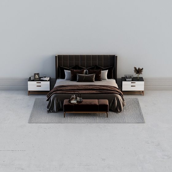 モダンベッドの組み合わせ