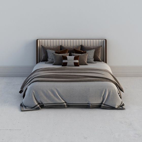 Urban Bedroom Bed 3D model