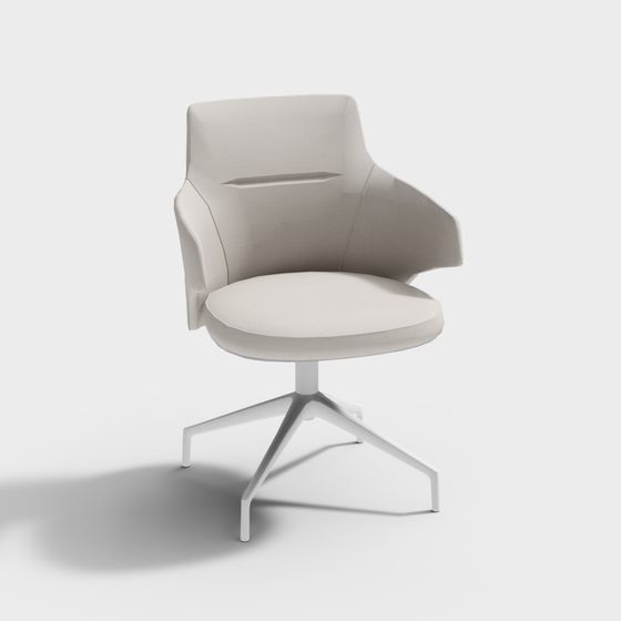 Sleek Office Chair 3D model for Modern Interiors