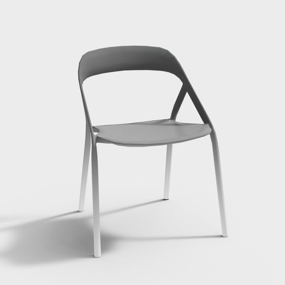 Stylish Minimalist 3D Chair Model for Modern Spaces