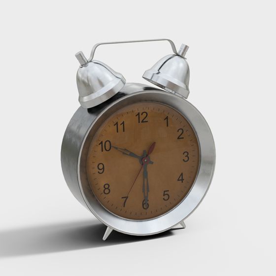 Vintage Alarm Clock 3D model for Artistic Spaces
