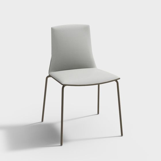 Minimalist Gray Chair 3D model