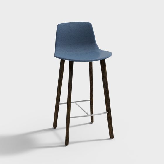 Urban Leisure Bar Stool 3D model for Modern Interiors
