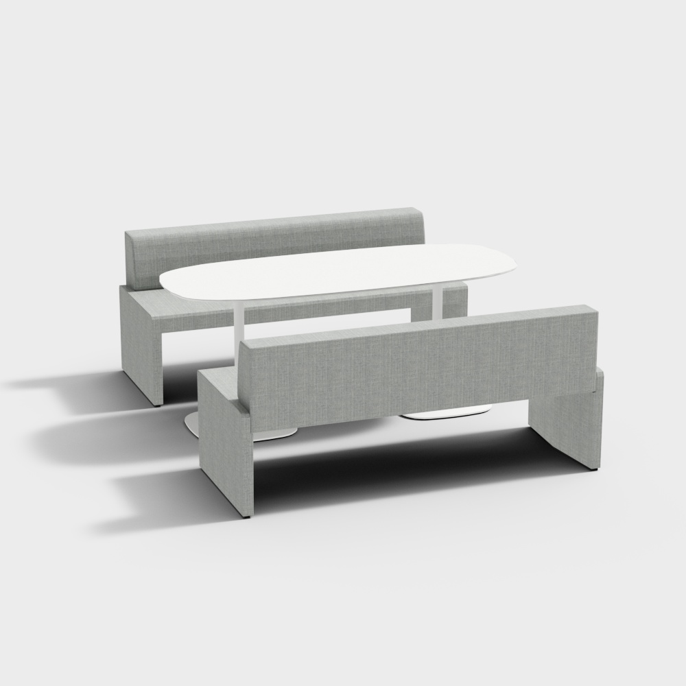 Coalesse-Y1Y837P1_ISO-沙發及餐桌組合