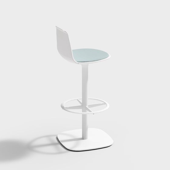 Urban Barstool 3D Model for Contemporary Spaces