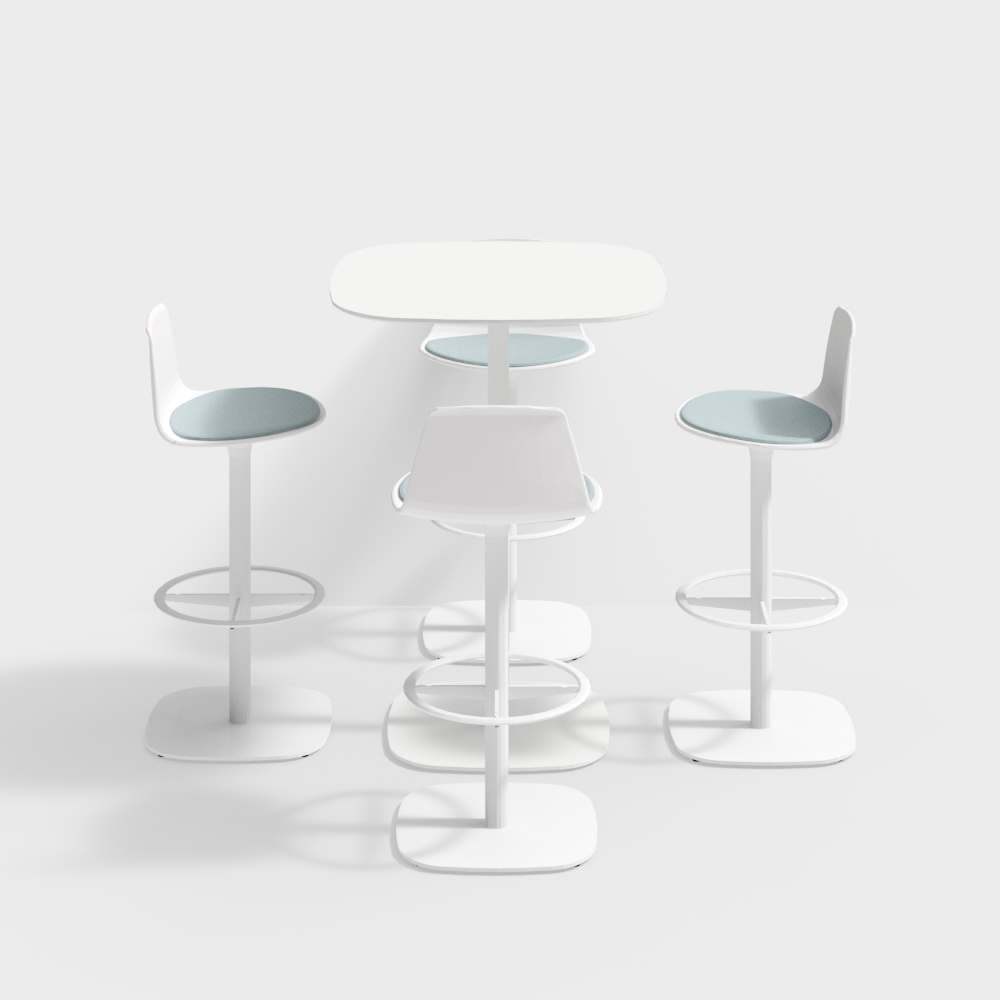 Coalesse-Y1Y837P1_ISO-Bar table stool combination