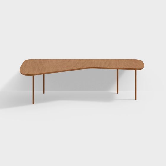 Curved Coffee Table 3D model