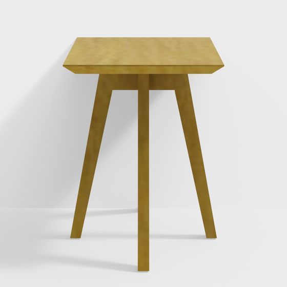 Minimalist Wooden Table 3D model