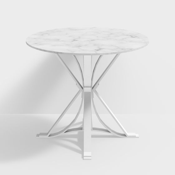 Elegant Round Table 3D model for Modern Interiors