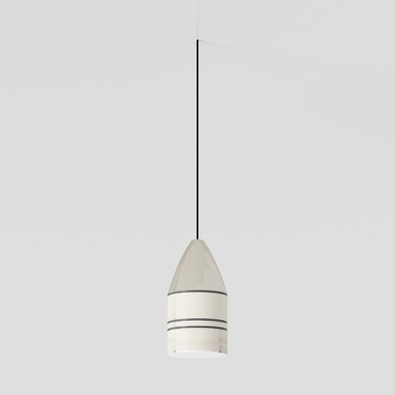 Elegant Low-Poly Pendant Lamp 3D model