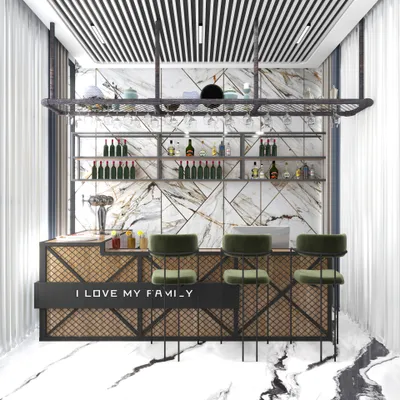 Captivating Modern Bar - Royal Maharaja Luxury in Urban Living Rooms 🍻