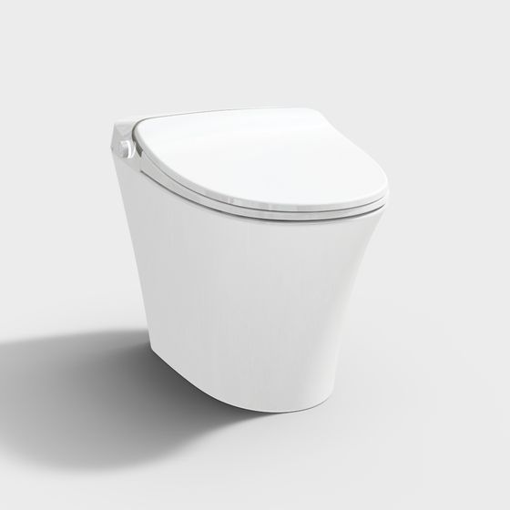 Futuristic Bathroom Toilet 3D model